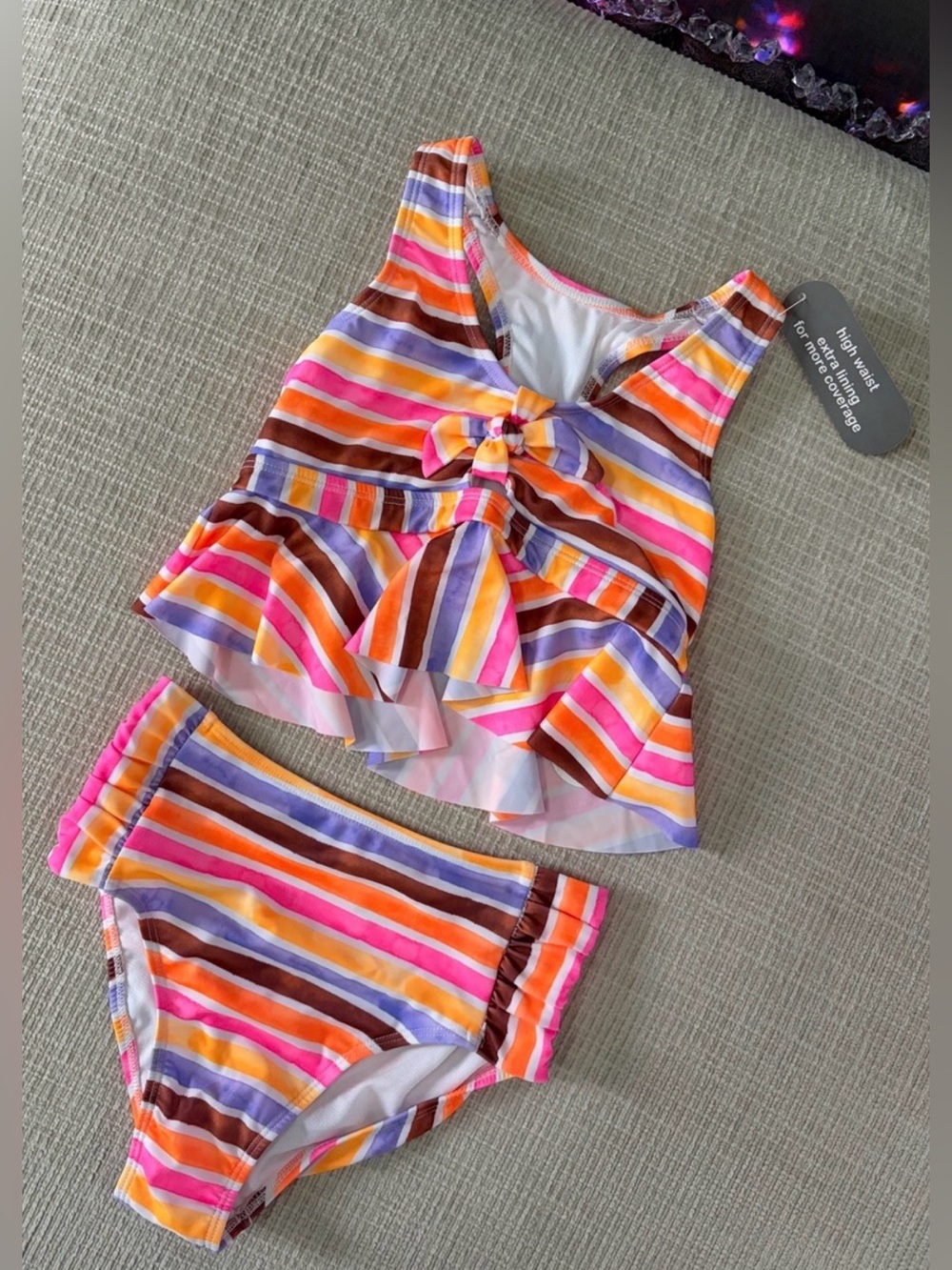 Girls Wonder Nation Two-Piece Swim Set